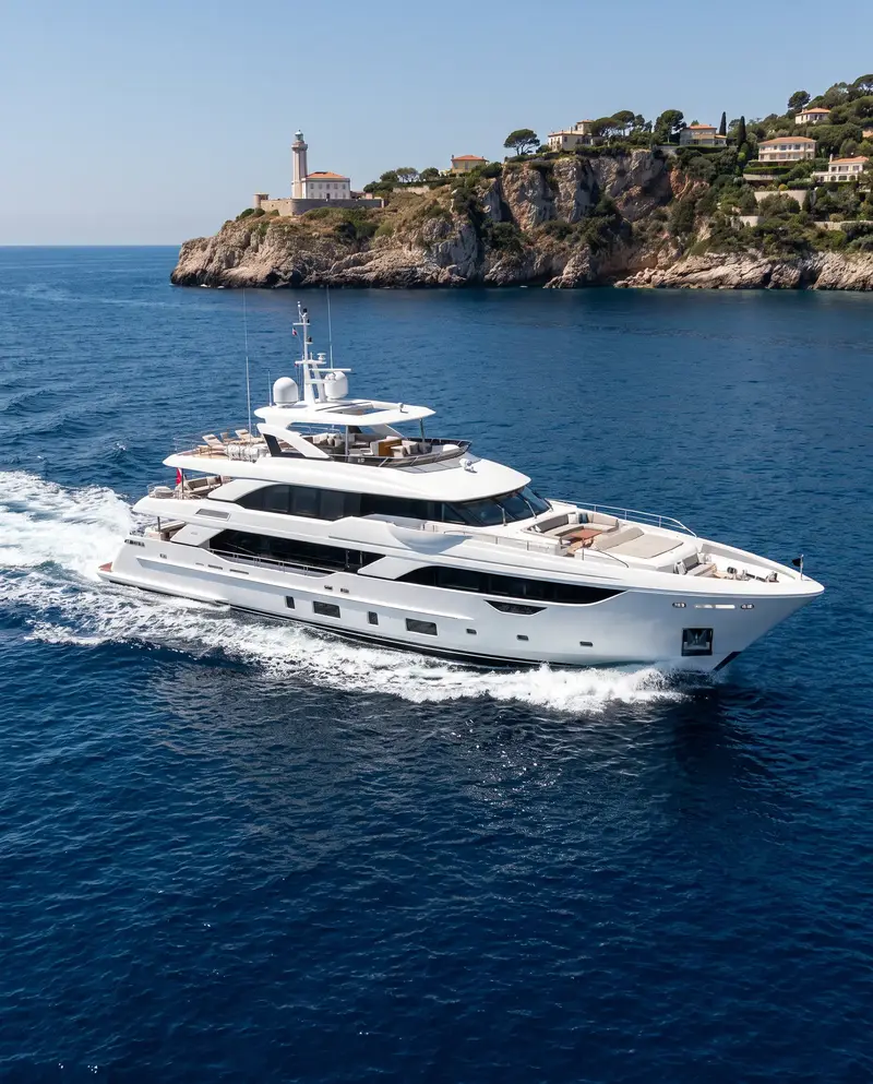 Illustrative motor yacht LUMEN on the Mediterranean